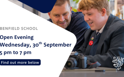 Benfield School Open Evening | 30 September 2026