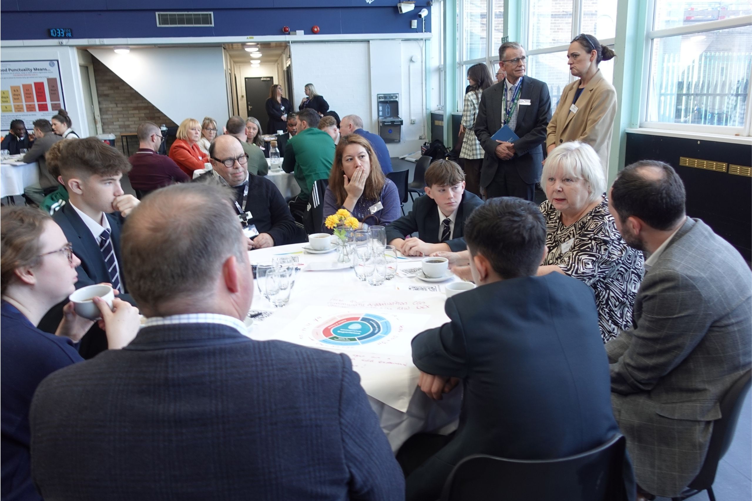 Business breakfast event at Benfield School, Newcastle upon Tyne